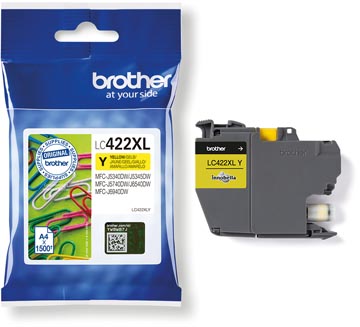 Inktcartridge brother lc422xl geel