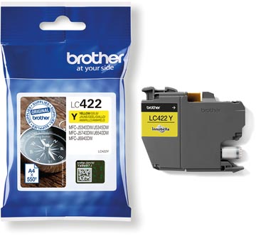 Inktcartridge brother lc422 geel