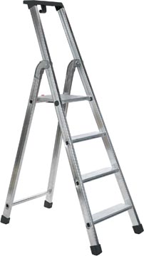 Industriele trapladder 4 treden aluminium galico