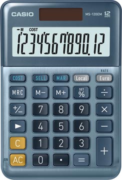 Bureaurekenmachine 12 cijfers ms120em casio