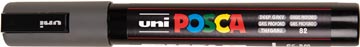 Uni POSCA marqueur peinture PC-5M, 1,8 - 2,5 mm, gris profond