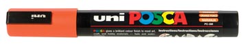 Uni POSCA paintmarker PC-5M, 1,8 - 2,5 mm, donkeroranje