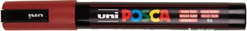 Uni POSCA marqueur peinture PC-5M, 1,8 - 2,5 mm, rouge rubis