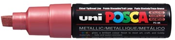 Uni POSCA paintmarker PC-8K, 8 mm, rood metaal