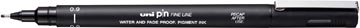Feutre uni pin 0,9 mm noir uni-ball