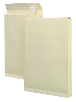 D.125 zakomslagen 262 x 371 x 38 mm strip zonder venster creme 