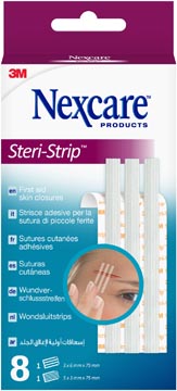 P. 8 wondsluitstrips geassorteerde afmetingen 3m nexcare