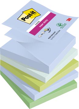 P.5 post-it z-notes super sticky oasis r330-5ss-oas 76 x 76 mm assorti