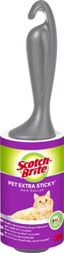 Scotch Brite pluizenkleefroller, extra klevend voor dierenhaar, 48 vellen