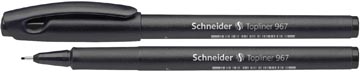 Fineliner topliner 967 zwart schneider