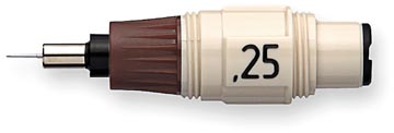 Rotring Isograph pointe de recharge, 0,25 mm, blanche