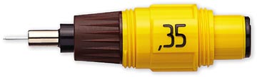Rotring Isograph pointe de recharge, 0,35 mm, jaune