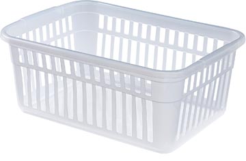 Whitefurze Large panier de rangement 45 cm, transparent