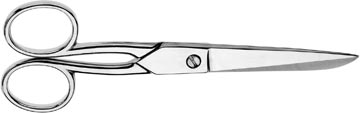 Westcott ciseaux à tissu Clauss, ft 15 cm, inox, blister de 1 pièce