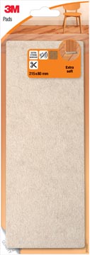 B.8 vloerpads vilt extra soft 215 x 80 mm beige 3m