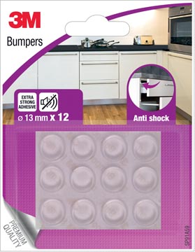 Blister 12 bumpers anti shock 13 mm 3m