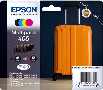 Epson cartouche d'encre 405, 300 - 350 pages, OEM C13T05G44010, 4 couleurs