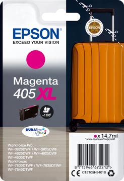 Epson cartouche d'encre 405XL, 1.100 pages, OEM C13T05H34010, magenta