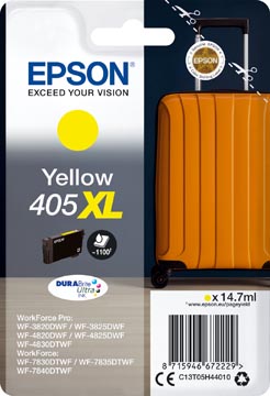 Epson cartouche d'encre 405XL, 1.100 pages, OEM C13T05H44010, jaune