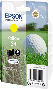Epson cartouche d'encre 34, 300 pages, OEM C13T34644010, jaune