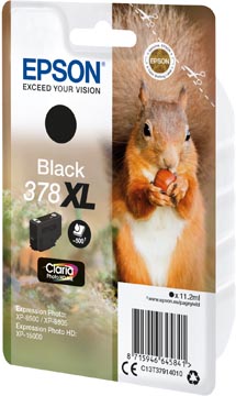 Epson inktcartridge 378 XL, 500 pagina's, OEM C13T37914010, zwart