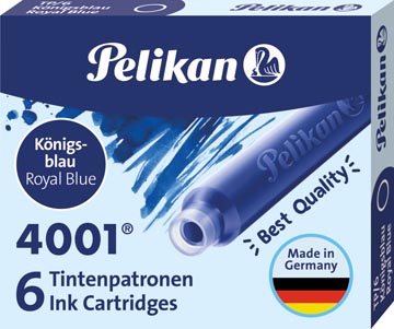 D.6 inktpatronen 4001 koningsblauw pelikan 