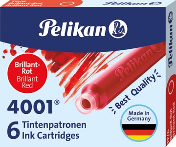 D.6 inktpatronen 4001 rood pelikan