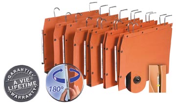 Hangmap kast tub 330 mm bodem 30mm oranje l'oblique