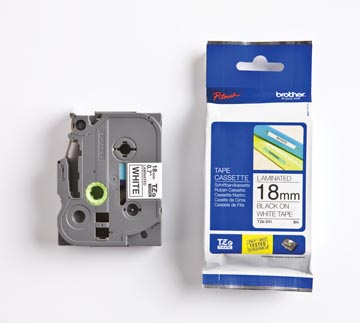 Tape brother tze 18mm noir / blanc