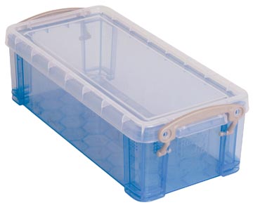 Opbergdoos 0,9l 220 x 100 x 70 mm transparant blauw really usefull box