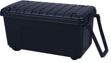 Really Useful Box boîte de rangement sur roulettes 160 l, noir