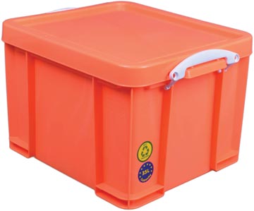 Boite de rangement 35l orange really useful box