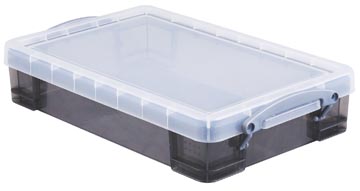 Boite de rangement 4l transparent smoke really useful box
