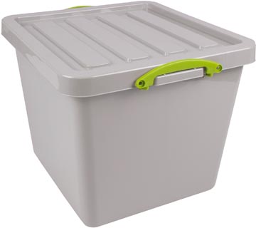 Really Useful Box Recycled boîte de rangement 60 l, emboîtable, gris