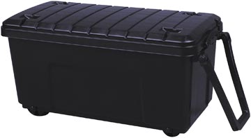 Really Useful Box boîte de rangement sur roulettes 64 l, noir