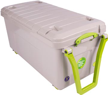 Really Useful Box boîte de rangement sur roulettes 64 l, gris