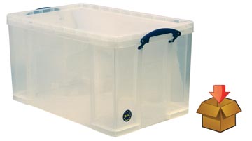 Opbergdoos 84l 710 x 440 x 380 mm transparant really useful box