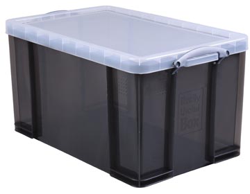 Opbergdoos 84l 710x 440 x 380 mm transparant smoke really useful box