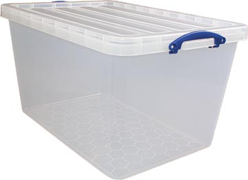 Really Useful Box boîte de rangement 96 l, emboîtable, transparent