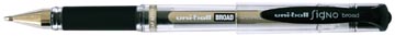 Uni-ball roller Signo Broad brede punt, zwart