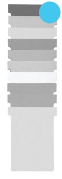 P.100 t-fiches valrex index 1,5 formaat: 53 x 45 mm blauw nobo