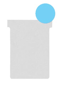 Etui 100 planbordfiches valrex index 2 format: 85 x 60 mm blauw nobo