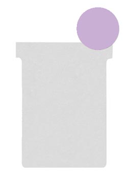 Etui 100 planbordfiches valrex index 2 format: 85 x 60 mm paars nobo