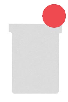 Etui 100 planbordfiches valrex index 2 format: 85 x 60 mm rood nobo