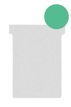 Etui 100 planbordfiches valrex index 2 format: 85 x 60 mm groen nobo