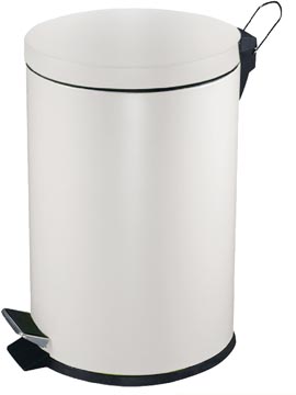 V-part poubelle à pédale 5 l, blanc