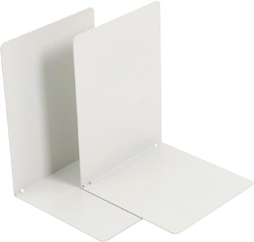 Set 2 boekensteunen 120x120x160 mm lichtgrijs v-part
