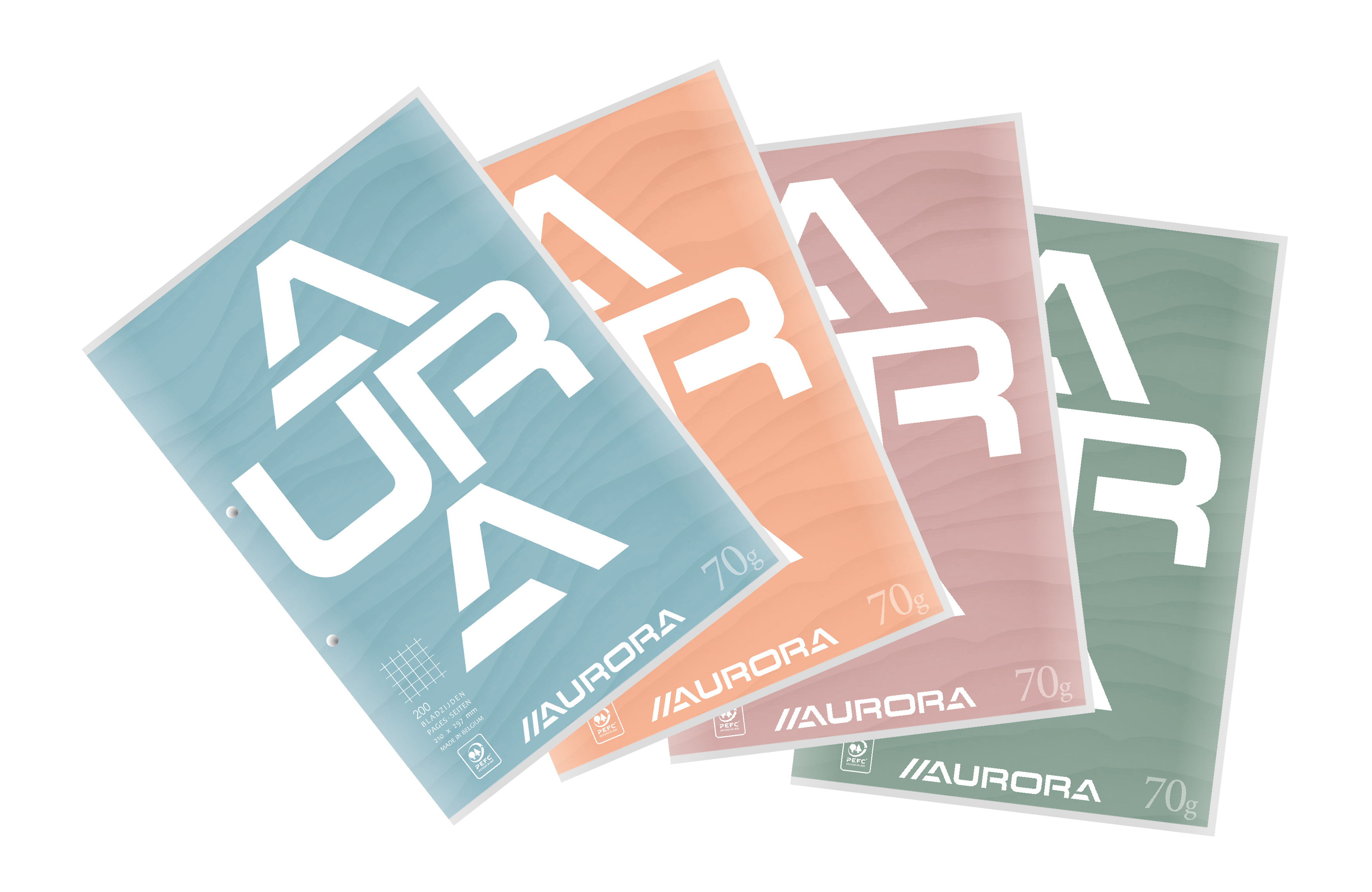 Bloc de cours quadrile 100 feuille 70 gr a4 aurora