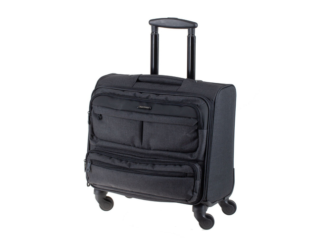 Laptoptrolley ronney 17" zwart lightpak