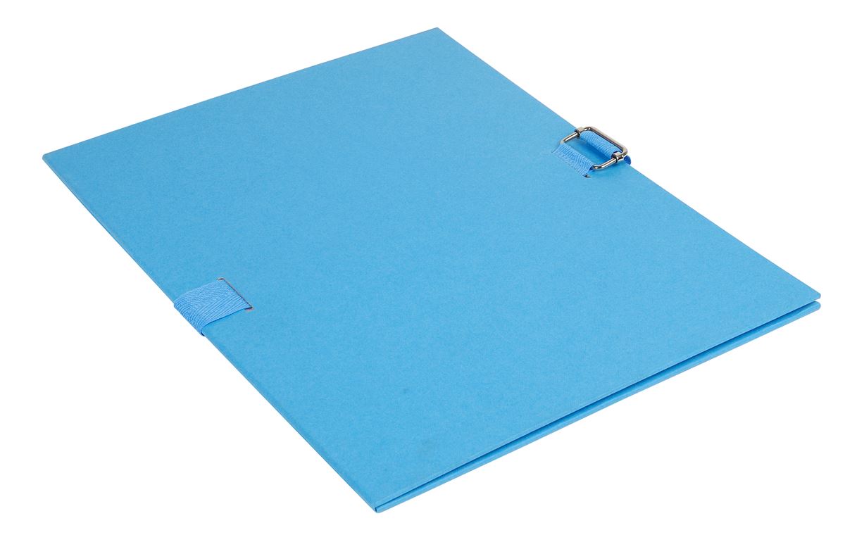 Uitschuifmap 24 x 32 cm blauw exacompta